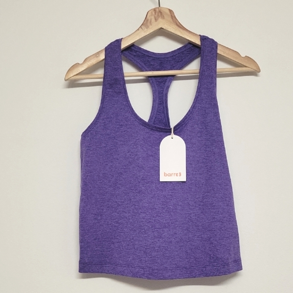 Baree3 Women's Purple Work Out Racerback Tank Top